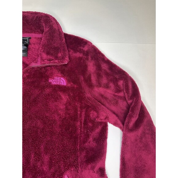 The North Face Fleece Jacket Women’s Pink/Purple Full Zip Winter Fuzzy Size M - Picture 2 of 8